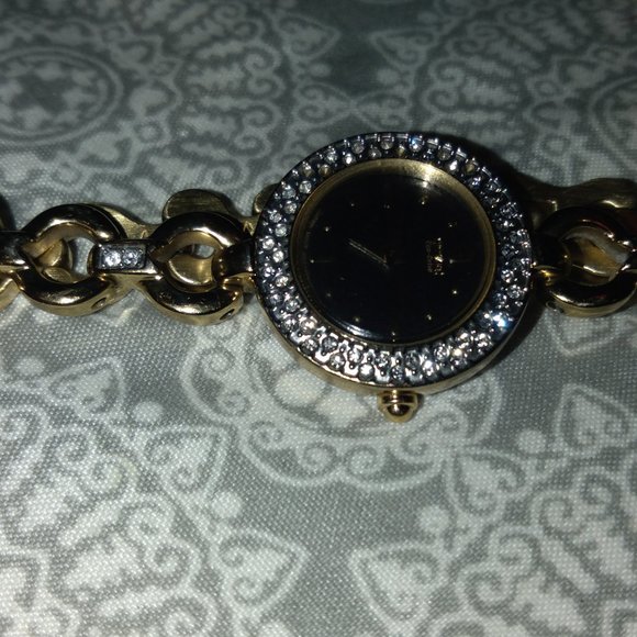 Ladies Citizen Eco-Drive w/ Swarovski Crystals and black dial - Picture 5 of 9